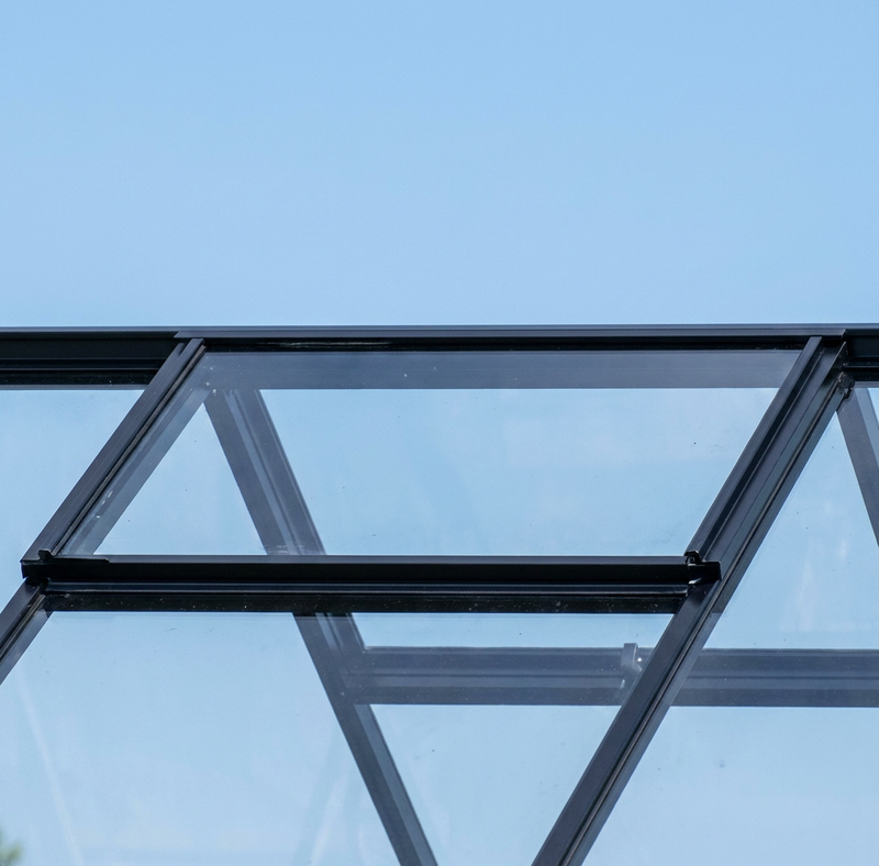 Fenêtre de toit supplémentaire pour serre en verre trempé - MaSerreVerte