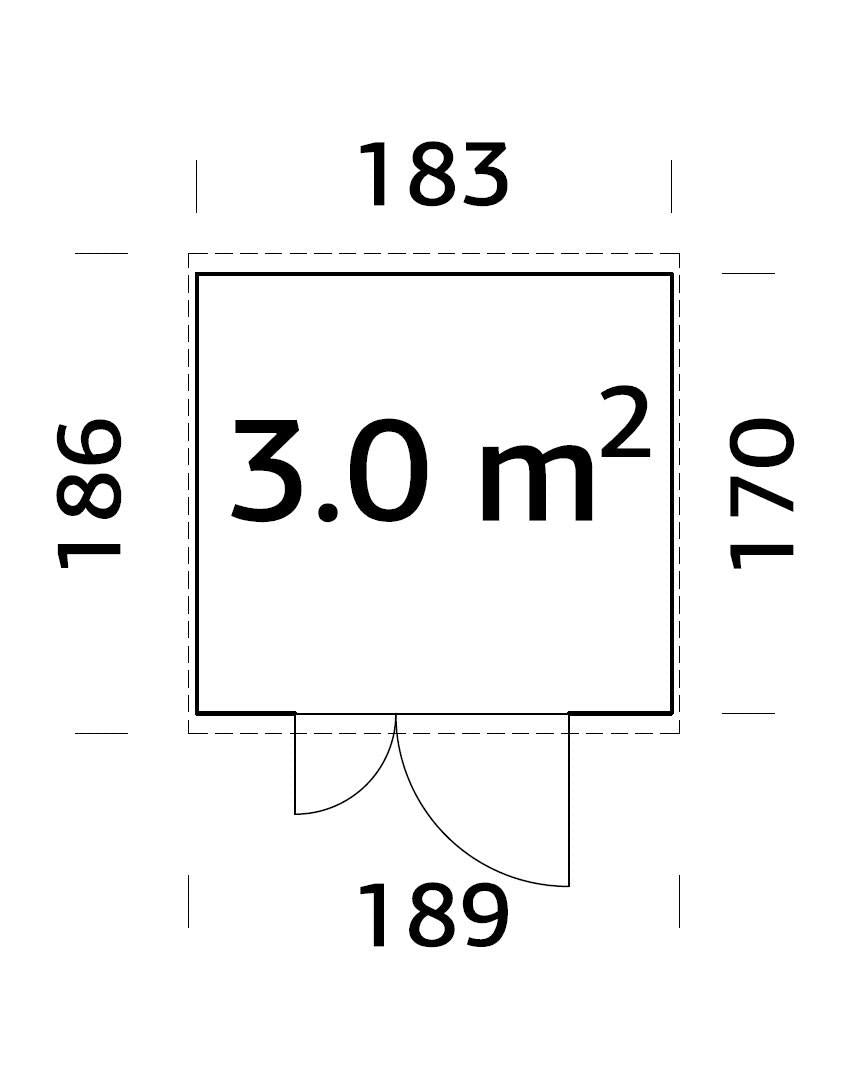 Abri - Le Pratique 3.0 m²