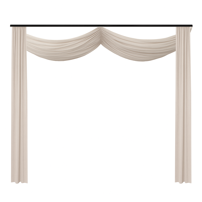 Rideaux 2 rangées pour serre en verre trempé, blanc ou beige - MaSerreVerte